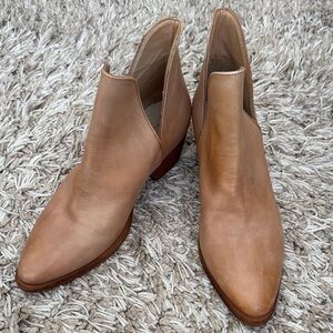 Free People Tan Ankle Booties